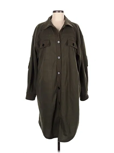 Pre-owned La Miel Trenchcoat In Green