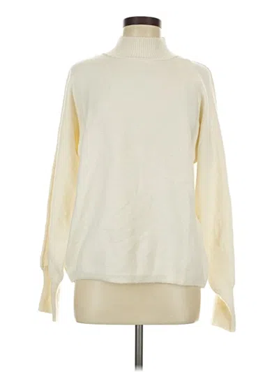 Pre-owned La Miel Turtleneck Sweater In Ivory