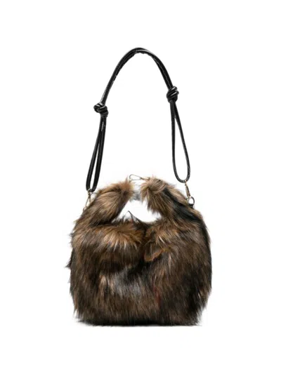La Milanesa Alva Bucket Bag In Brown