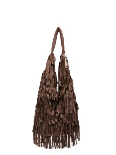 La Milanesa Aretha Large Shoulder Bag In Brown