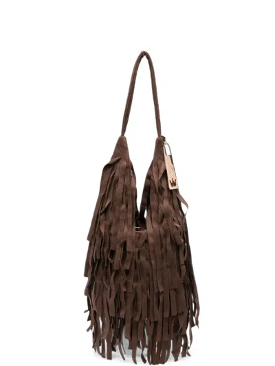 La Milanesa Aretha Small Shoulder Bag In Brown
