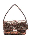 La Milanesa Adjustable Strap Shoulder Bag With Buckle Detail In Brown