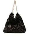 La Milanesa Soft Texture Shoulder Bag With Chain Strap In Brown