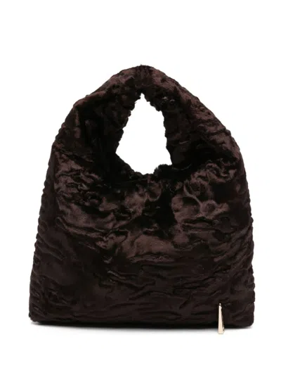 LA MILANESA WOMEN BROWN LISA SMALL HOBO, ONESIZE LUXURY HOBOS FOR WOMEN DARVEYS