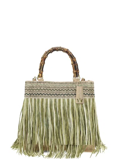 La Milanesa Calla Medium Handbag In Green