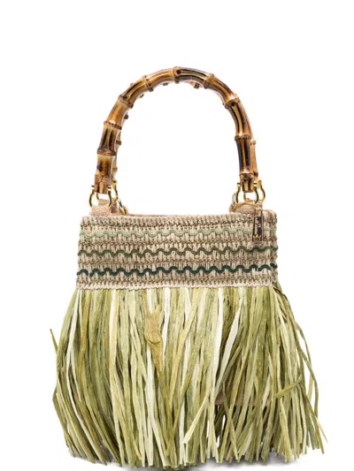 La Milanesa Calla Small Handbag In Green