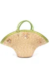 La Milanesa Calore Straw Tote Bag