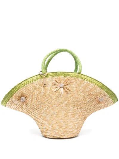 La Milanesa Calore Straw Tote Bag