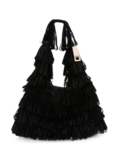 La Milanesa Capucine Medium Handbag In Black