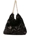 La Milanesa Soft Texture Shoulder Bag With Chain Strap In Brown