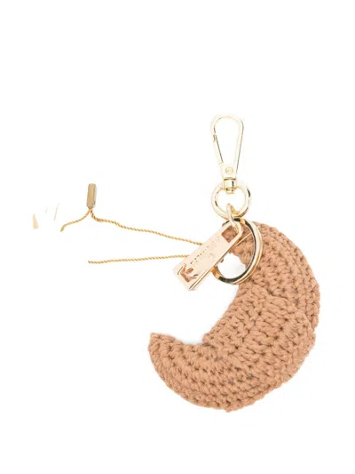 La Milanesa Croissant Charm In Brown