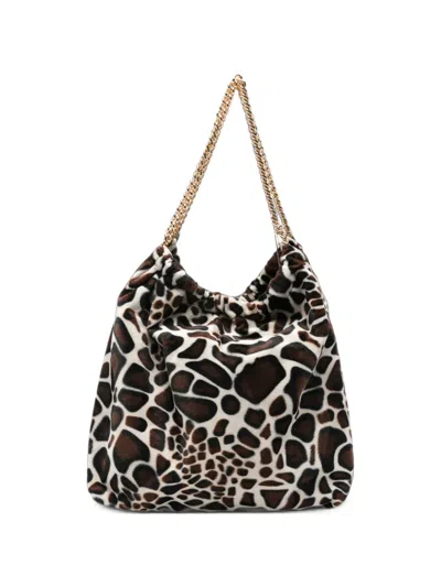 La Milanesa Fabiola Giraffe-print Tote Bag In White