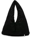 La Milanesa Large Triangle Shaped Shoulder Bag In Black