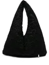 La Milanesa Large Triangle Shaped Shoulder Bag In Black