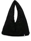 La Milanesa Large Triangle Shaped Shoulder Bag In Black
