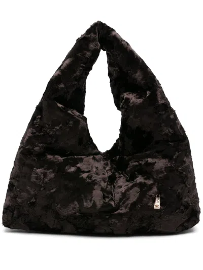 La Milanesa Lisa Medium Shoulder Bag In Brown