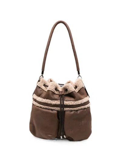 La Milanesa Lucille Bucket Bag In Brown