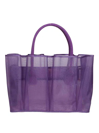 La Milanesa Manhattan Large Bag In Púrpura Claro