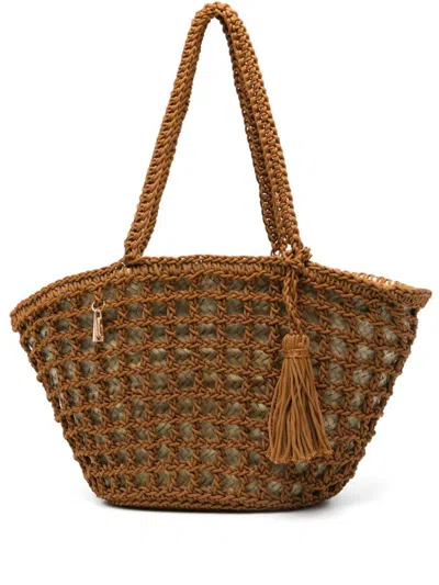 La Milanesa Mediterraneo Straw Tote Bag