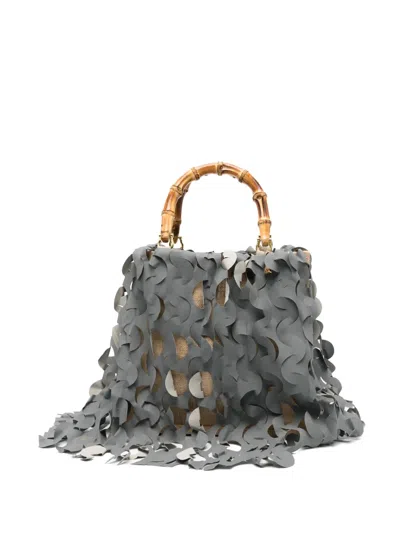 La Milanesa Medium Ocean Tote Bag In Grey
