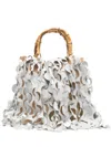 La Milanesa Medium Oceano Double-handle Raffia Tote Bag