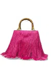 La Milanesa Medium Sex On The Beach Fringed-design Tote Bag In Pink