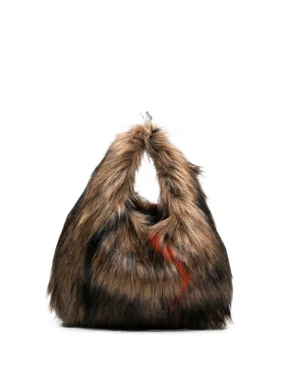 La Milanesa Nilde Small Shoulder Bag In Brown