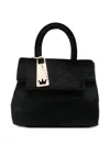 La Milanesa Paola Top-handle Cross Body Bag In Black