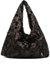 La Milanesa Plush-effect Shoulder Bag In Brown