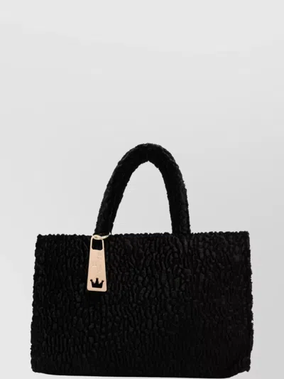 LA MILANESA RECTANGULAR TOTE BAG TEXTURED FINISH