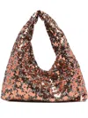 La Milanesa Sequin-embellished Triangle Shoulder Bag In Multi