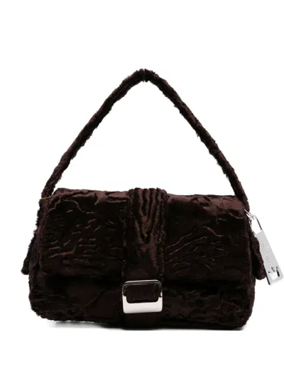 La Milanesa Simona Shoulder Bag In Brown