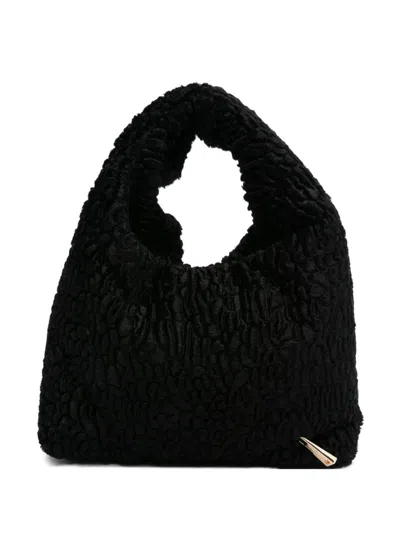 La Milanesa Small Hobo Bag In Black