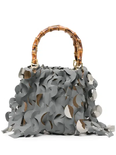 La Milanesa Small Ocean Tote Bag In Grey