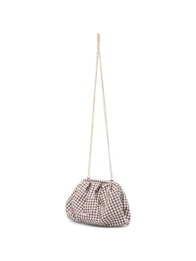 La Milanesa Small Petunia Gingham Cross Body Bag In Multi