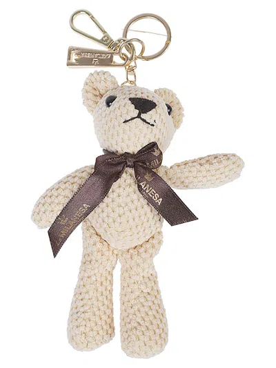 La Milanesa Teddy Charm In White