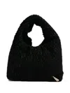 La Milanesa Textured Tote Bag In Black