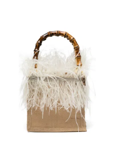 La Milanesa Violetta Small Handbag In White