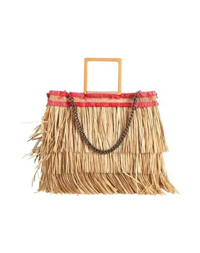 La Milanesa Woman Handbag Beige Size - Natural Raffia In Sand