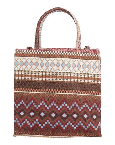La Milanesa Woman Handbag Brown Size - Textile Fibers