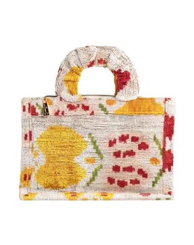 La Milanesa Woman Handbag Light Grey Size - Silk, Cotton