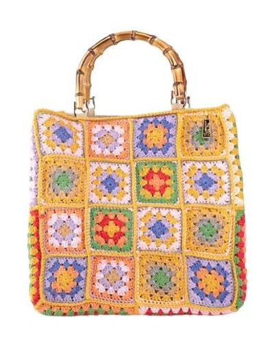 La Milanesa Woman Handbag Marigold Size - Textile Fibers In Yellow