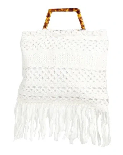La Milanesa Woman Handbag White Size - Textile Fibers