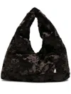 La Milanesa Crushed-texture Tote Bag In Brown