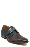 La Milano Albans Monk Shoe In Burgundy/navy