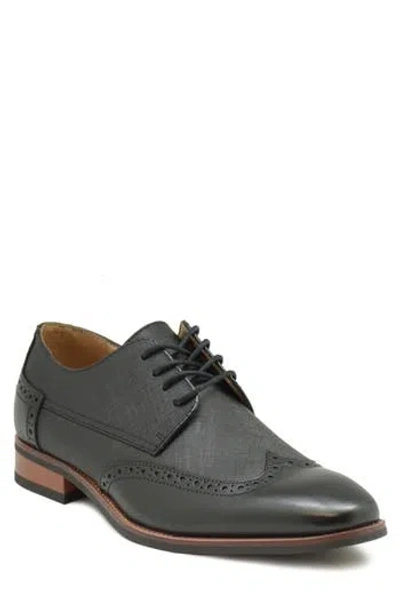 La Milano Beatle Wingtip Derby In Black