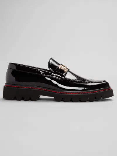 La Milano Hanno Ii Moc Toe Chunky Bit Loafers In Black
