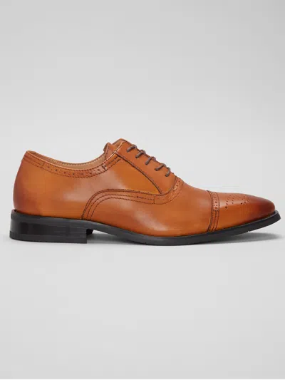 La Milano Landen Brogue Cap Toe Oxfords Cognac - Size: 7.5 D-width In Brown