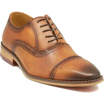 La Milano Lorenzo Cap Toe Oxford In Cognac