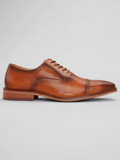 La Milano Lorenzo Cap Toe Oxfords Cognac - Size: 11.5 D-width In Brown